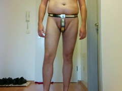 MySteel male chastity belt and panties under regular clothes