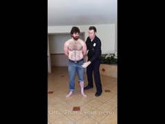 Cop touches man's dick